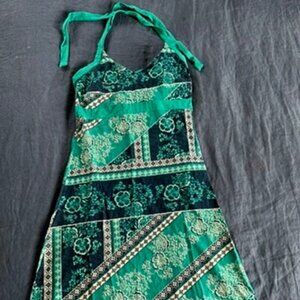Patagonia Iliana Halter Dress, batik style pattern